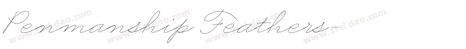 Penmanship Feathers字体转换